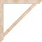 Ekena Millwork Traditional Slat Smooth Bracket w/ Offset Brace, Douglas Fir, 5 1/2"W x 48"D x 48"H BKT0604X48X48TRA06SDF - alternate 2